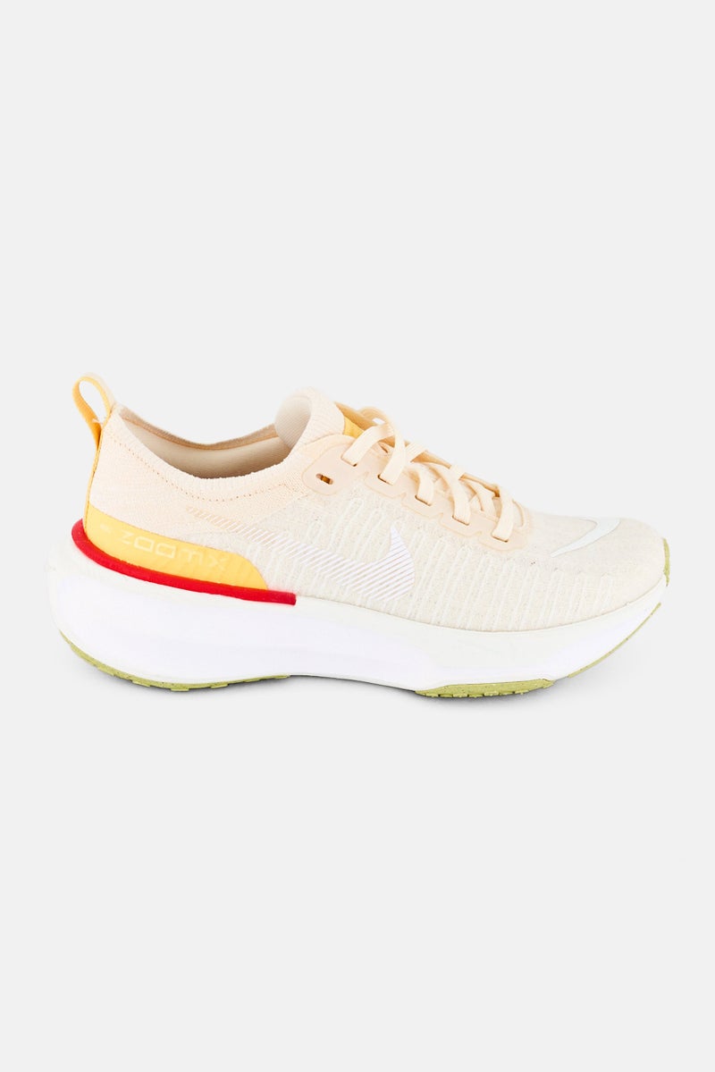 Nike Women Zoom Invincible Lace Up Running Shoes, Cream - Image 4